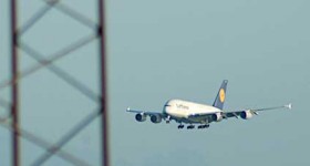 Lufthansa Airbus A380 i K&oslash;benhavn